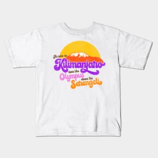 AFRICA Toto Lyrics As Sure As Kilimanjaro Kids T-Shirt